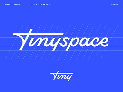 Tinyspace Wordmark hand lettering lettering ligature logo logo design logotype monoline script script logo tiny tinyspace type wells wells collins wells collins design wordmark wordmark designer wordmark logo