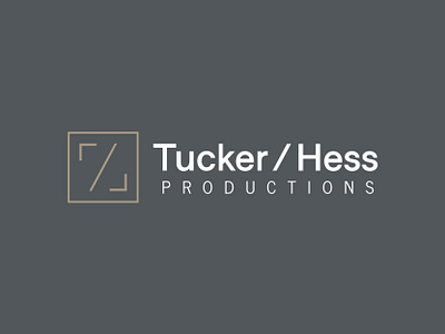 Tucker/Hess Productions art direction brand brand design brand identity branding design graphic design