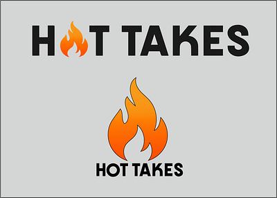 HOT TAKES branding design graphic design illustration logo typography