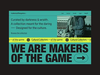 Makersofthegame - website typography ui ui design web design website