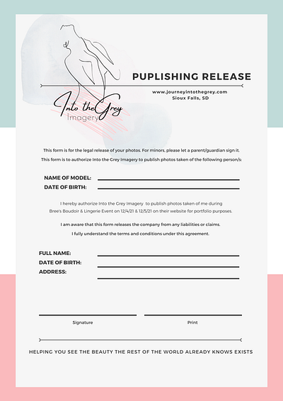 ITG Release Form branding design graphic design illustration logo typography