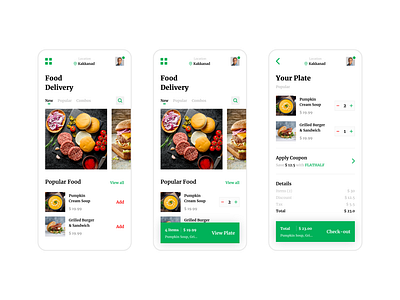 Food Delivery App food delivery app mobile ui ui