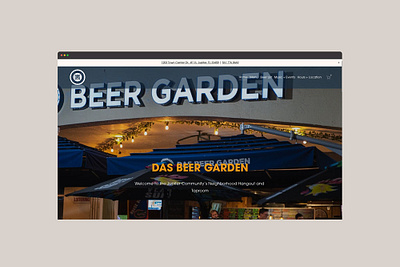 DAS Beer Garden Website graphic design website