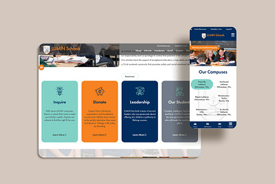 Lumin Schools branding website