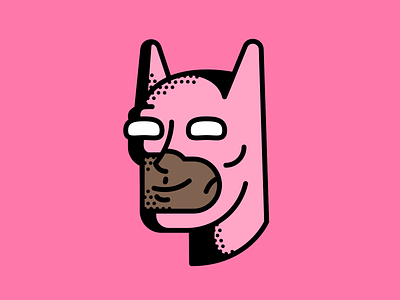 Batman avatar batman bruce character dark design head illustration lines male man penguin pfp pink profile smith vector wayne