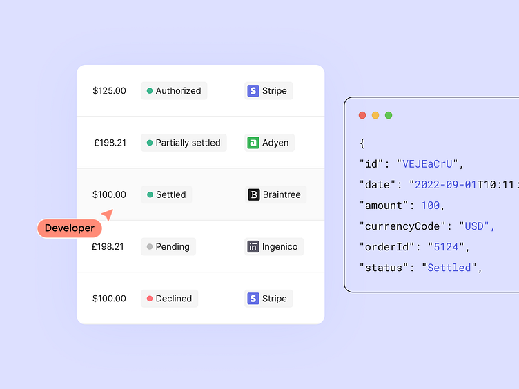 Unified Payments API by Primer Designers on Dribbble