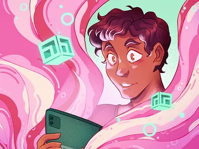 Woah Tech ad advertisement after effects animation art artist branding colorful creative design graphic design illustration inspiration ipad motion graphics photoshop pink procreate tablet technology