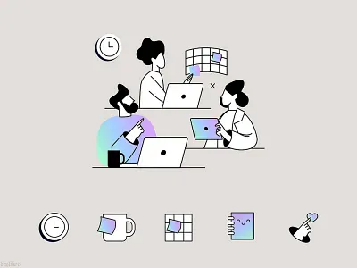 Illustration set app illustration business design download download illustration drylikov fintech illustration gradient gradient illustration icon illustration icons illu illustration onboarding illustration ui8 vector vector illustration web illustration