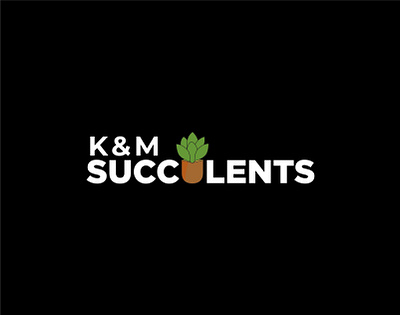 K&M Succulents logo design 3d branding brandingdesign graphic design logo logodesign motion graphics succulents