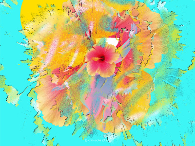 July 07 2022 art design flower gt guatemala icarosdie illustration nft photoshop yellow