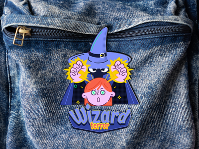 Wizard terror design graphic design illustration pin wizard