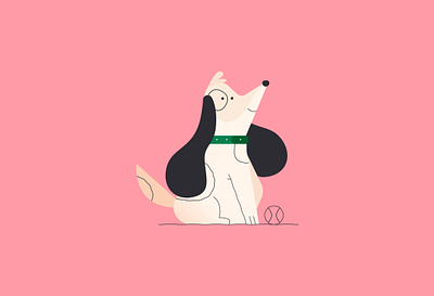 Dog character characters design dog dribbble illustration illustrator