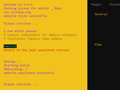 CNTRL Log mono ui