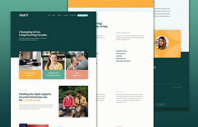 Vital | Web Development branding design dev development good help human layout logo minimal mock mockup personal service services simple site vital web website