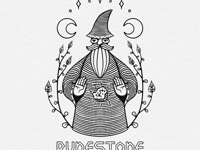 Wizard Illustration design illustration typography