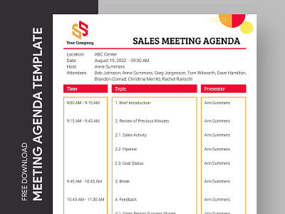 Sales Meeting Agenda Free Google Docs Template agenda business corporate docs document framework google meeting meetingagenda ms plan print printing program schedule template templates word