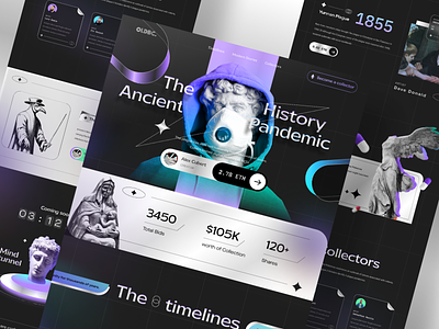 The Ancient Pandemic abstract crypto design graphic design illustration nft trending ui uiux