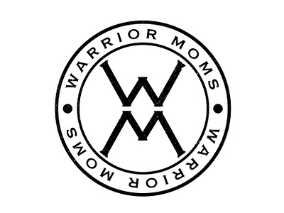 Warrior Moms Logo branding design graphic design hand drawn illustration logo typography