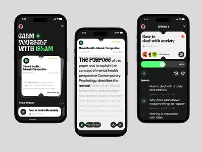 Islamify - Islamic Mental Health App app calm clean design docter doctor health islam islamic app islamify meditation mental health mind mindset mobile app therapist ui ui design wellness worry