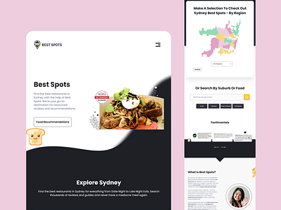 Restaurant Review Website design development homepage website
