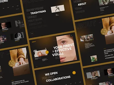 Creative Agency Landing Page agency branding business company creative agency design agency digital agency homepage landing page portofolio service ui uiux web design