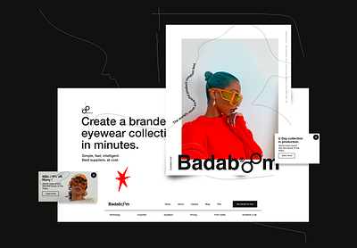 Badaboom eye wear identity brand identity branding identity logo mobile process product design