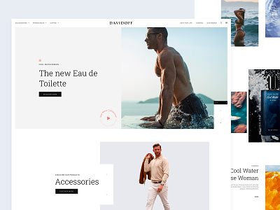 Reimagine zinodavidoff clean design fashion minimal ui visual web design
