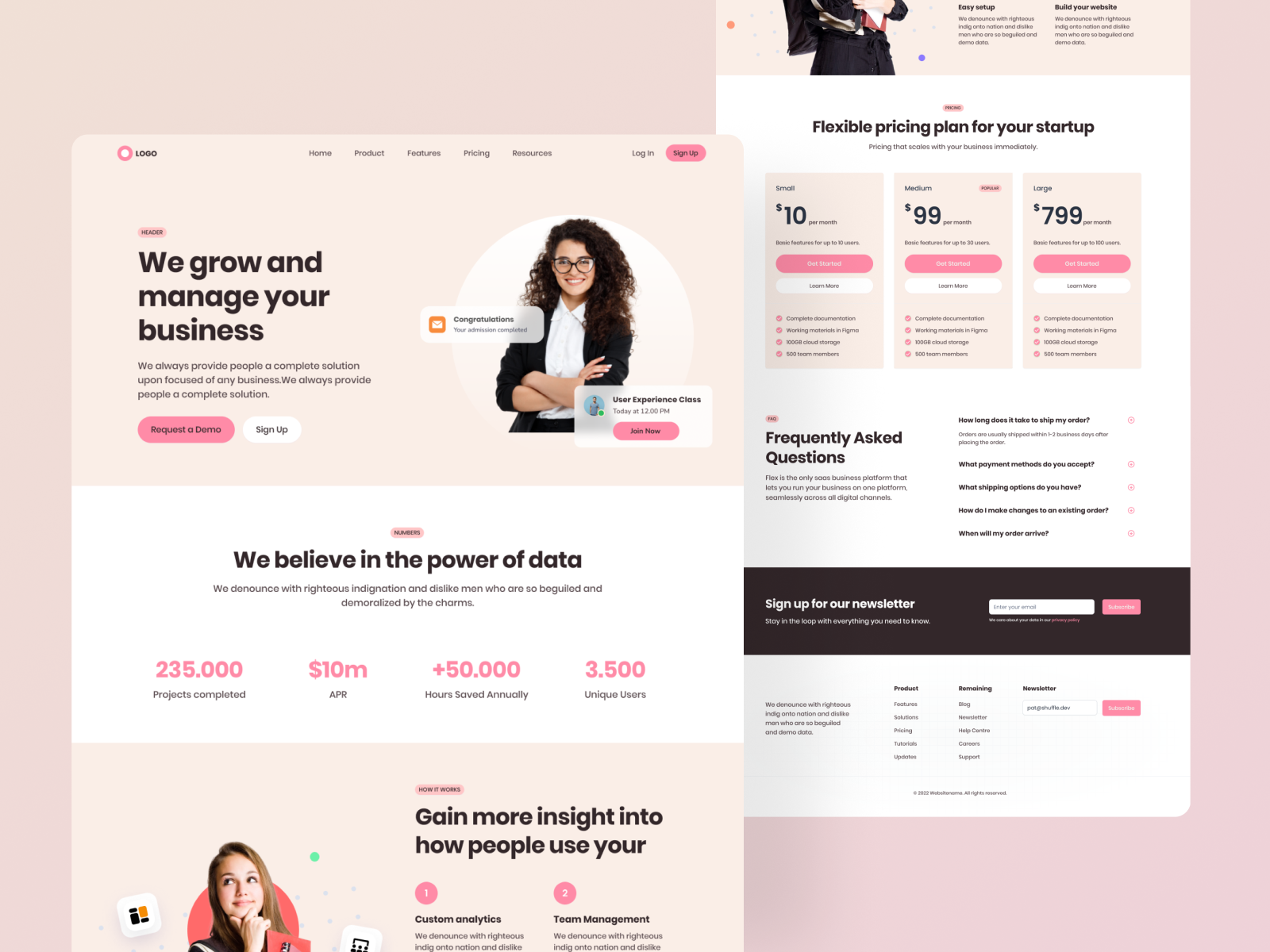 Example of Clean & Modern Web Design