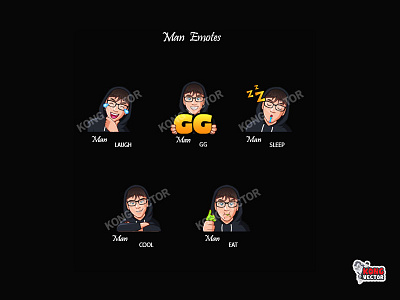 Man Twitch Emotes design emoji emote emotes illustration twitch twitchemote twitchemotes