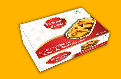 Traditional Indian sweets box design branding design graphic design packing