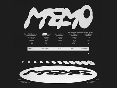 memo 2d abstract album cover cute design flat grunge illustration logo memo poster print type typesetting typography ui vector