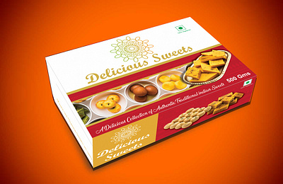 Traditional indian sweets box design branding design graphic design packing