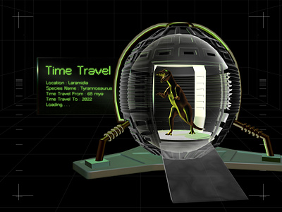 The Time Travel - Lets go to the past. agency design design agency dino illustration vector