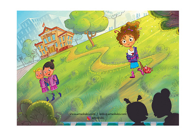 Spread 1 characterdesign childrensbooks childrensillustrator illustration illustrator