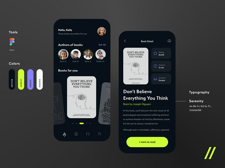 Book Summary App by Daria Kravets for Purrweb UI/UX Agency on Dribbble