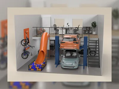 Dream unit concept branding c4d cinema 4d corona design illustration