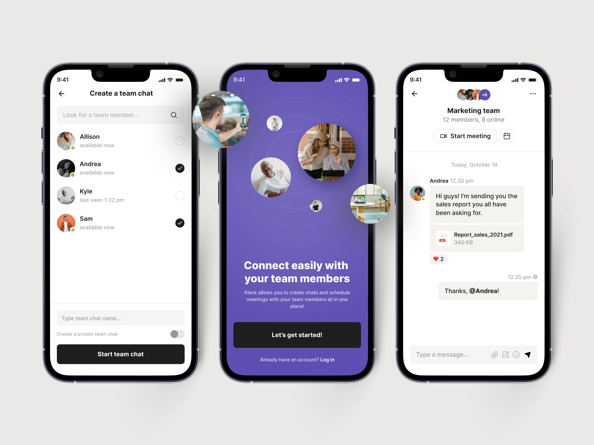 Team chat mobile app chat conversation design flatdesign groupchat meeting message messenger minimal mobile mobileapp settings talk ui ux