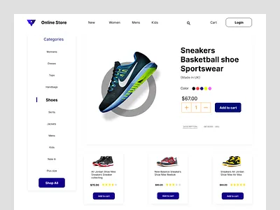 Website Design : Landing page 2022 accossoriec anik apex bags bata brand clean ecommerce shop ecommerce store landing page landing page design modern pant shoes sirt trend ui web design website