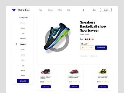 Website Design : Landing page 2022 accossoriec anik apex bags bata brand clean ecommerce shop ecommerce store landing page landing page design modern pant shoes sirt trend ui web design website
