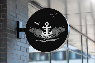 The Anchor Restaurant Logo design graphic design logo