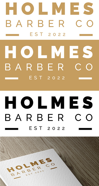 Holmes Barber co 3d animation app barberdesign branding design graphic design haircut icon illustration logo logo design motion graphics salon salon design salon logo typography ui ux vector