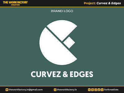 Curvez & Edges - Logo Design & Brand Identity branding color design graphic design home decor illustration interior design logo logotype space decor theworkfactory theworkfactory.in theworkfactorycreatives twfcreatives typography vector we evolve