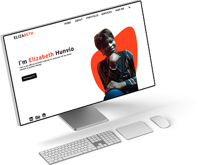personal website design lightmode mockup figma ui