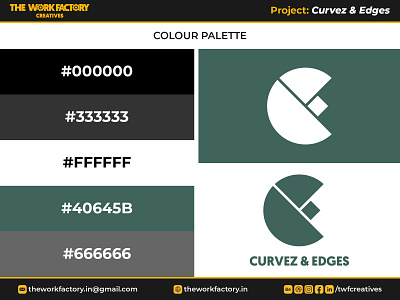Curvez & Edges - Colour Palette branding color design graphic design home decor illustration interior design logo logotype space decor theworkfactory.in theworkfactorycreatives twfcreatives typography vector we evolve