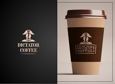 DictatorCoffee Logo Design brand branding cafe coffee design logo logodesign logodesigner yamilogos