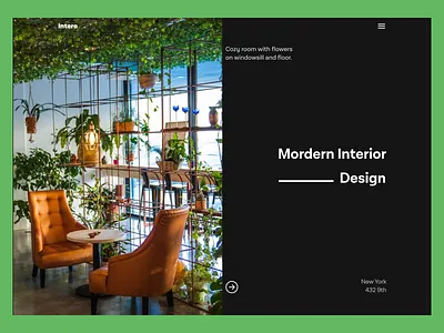 Modern Interior Website Design agency agents design home page homepage design interior interior design interior website landing page design studio ui ux ux design website design