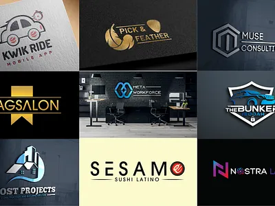 LOGO DESIGNS branding design graphic design illustration logo logo design vector