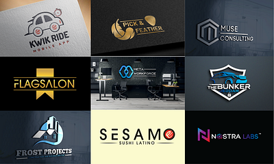 LOGO DESIGNS branding design graphic design illustration logo logo design vector