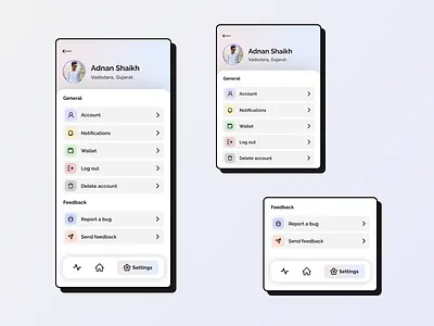 App Settings 3d animation app appdesign applicationdesign branding creative dailyui design gradient graphic design logo mobile mobileapp mobiledesign motion graphics settings ui uidesign user
