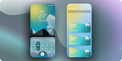 Weather App UI Design (Concept) app branding design figma mobile app ui uidesign ux